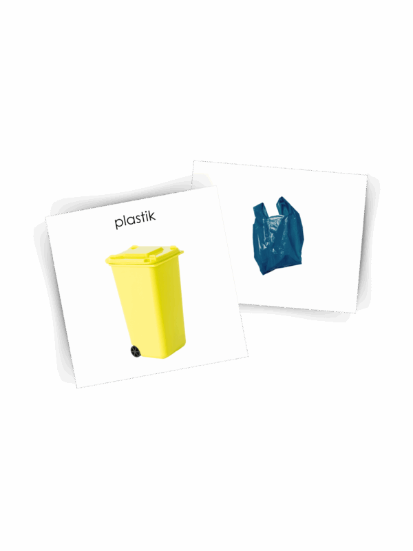 KARTY MONTESSORI "SEGREGOWANIE ŚMIECI"