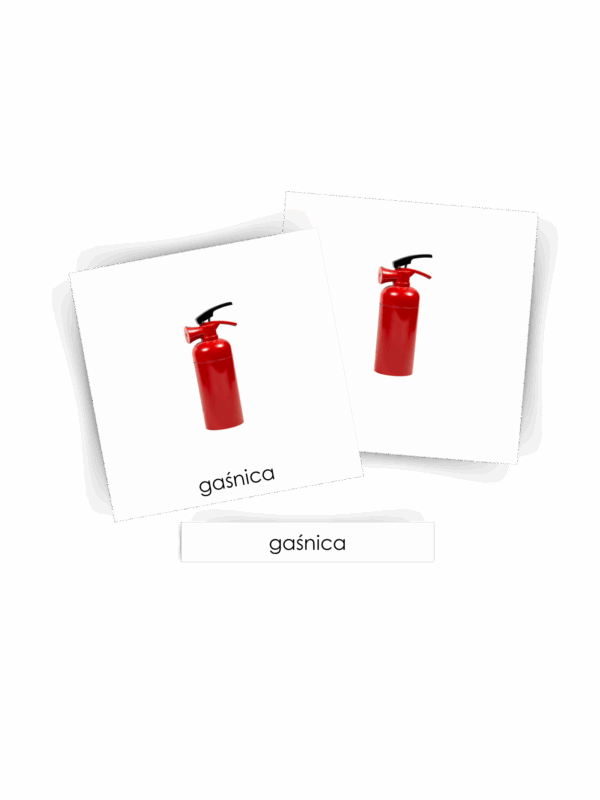 KARTY TRÓJDZIELNE MONTESSORI STRAŻAK